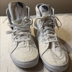 Vans Men's Classic White High-Tops. Skateboard Shoes. Mens 12.